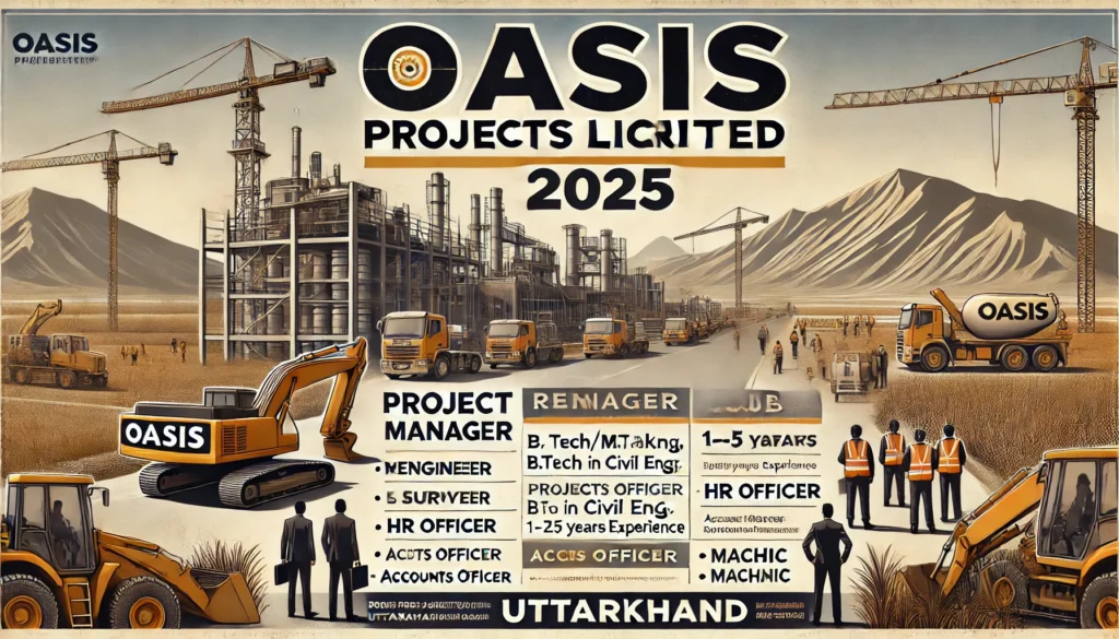Oasis Projects Limited Hiring 2025